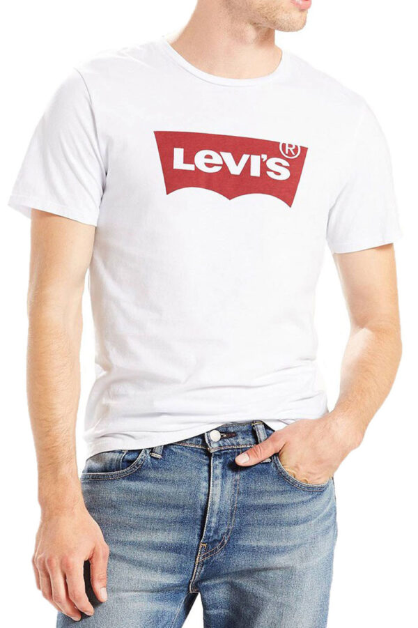 T-shirt imprimé blanc Graphic SET-IN Neck Levi's