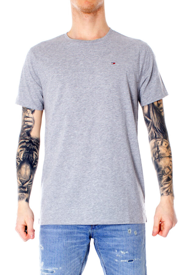 T-Shirt gris homme Tommy Hilfiger