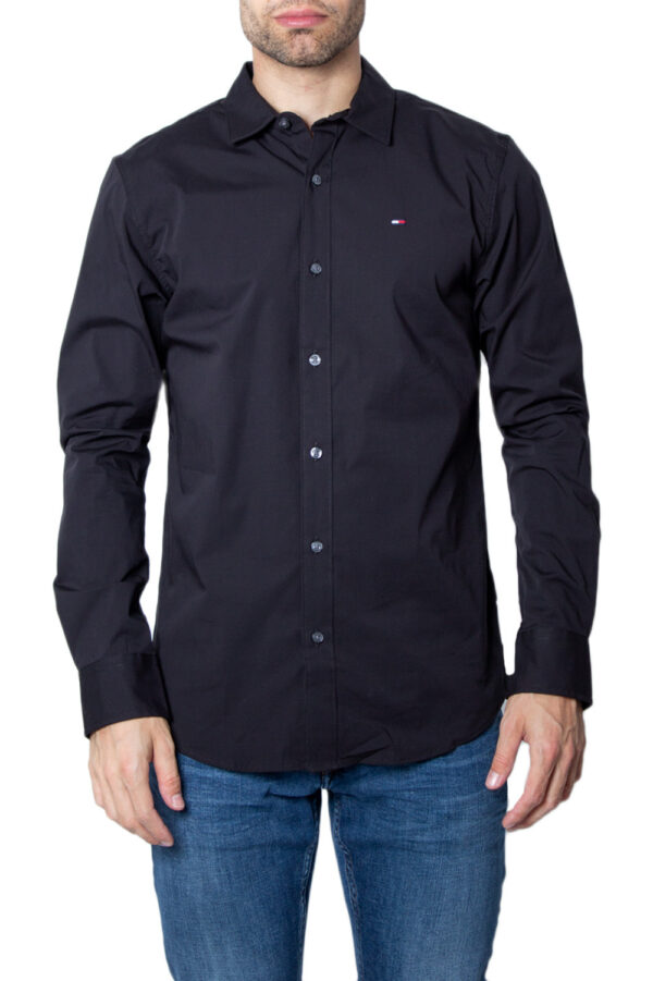 Chemise noire manches longues homme Tommy Hilfiger – Image 3