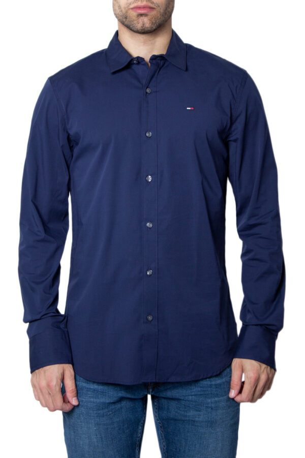 Chemise bleue à manches longues Tommy Hilfiger – Image 3