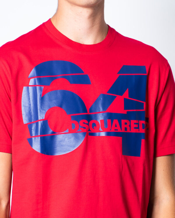 T-shirt rouge homme Dsquared – Image 3