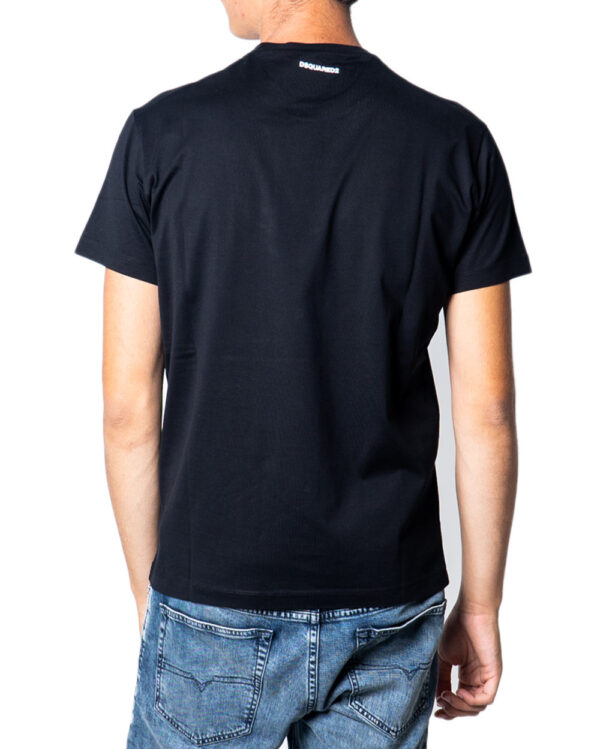 T-shirt noir homme Dsquared – Image 2