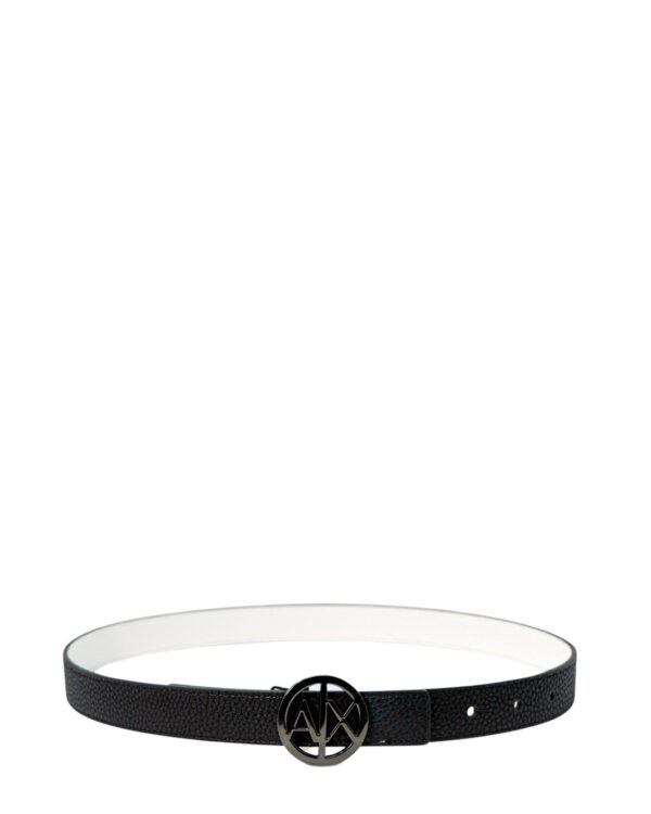 Ceinture noire à boucle femme Armani Exchange