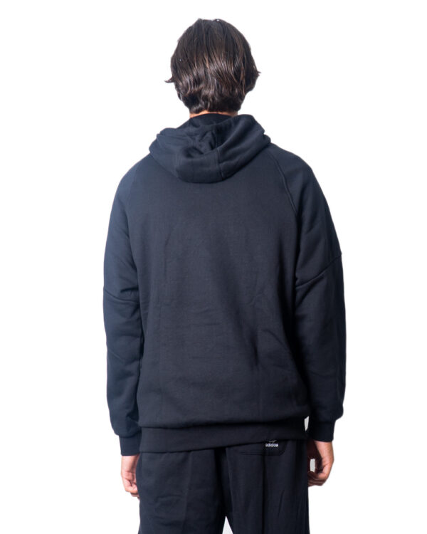 Pull à capuche noir avec imprimé homme Adidas – Image 2