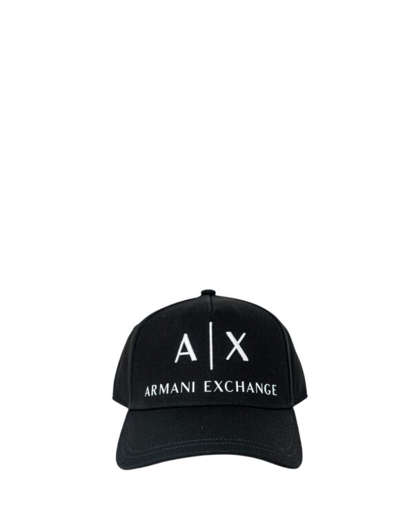 Casquette noire avec logo Armani Exchange