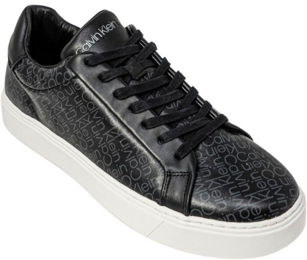 Baskets noires basses à lacets avec imprimé homme Calvin Klein – Image 3