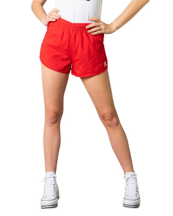 Short de sport rouge femme Adidas