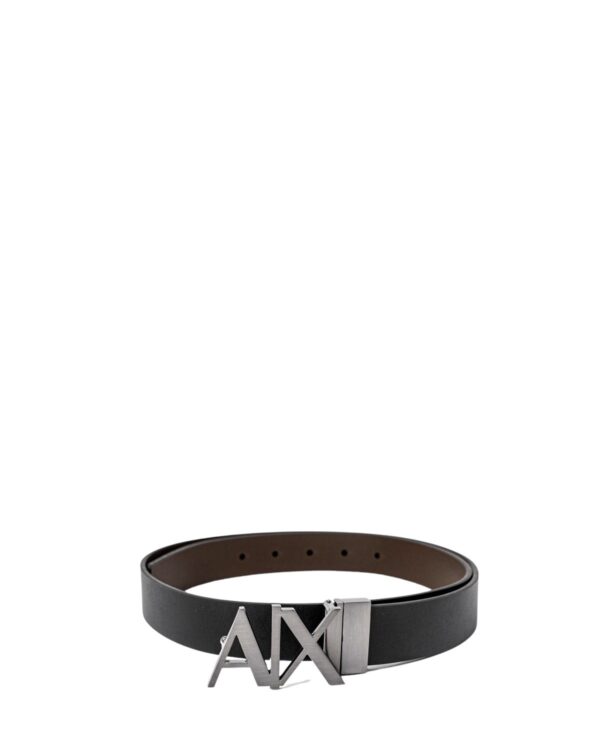 Ceinture en cuir double face noir homme Armani Exchange