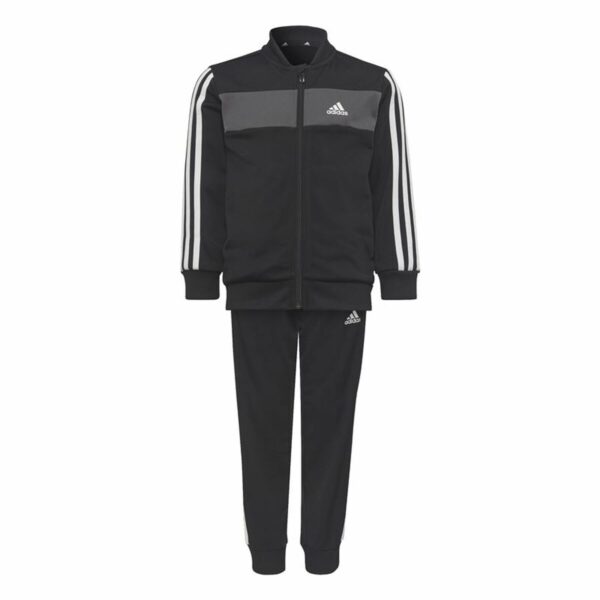 Survêtement Enfant Adidas Essentials Shiny 3 Stripes Noir